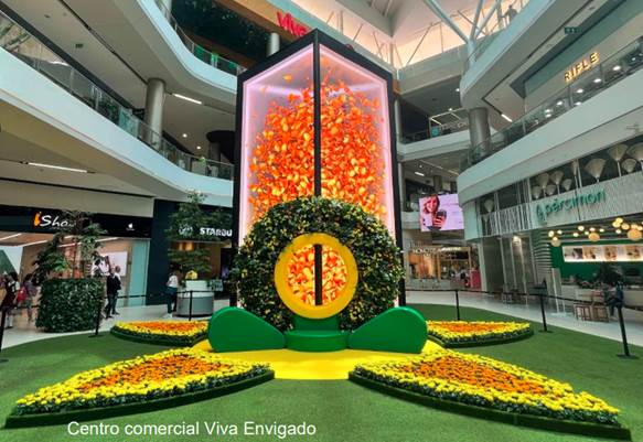 Los centros comerciales de Antioquia se visten de flores - Punto comercial